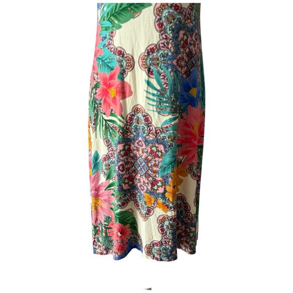 Johnny Was Victoria Swing Knee Length Floral Dress Size XS - Picture 2 of 11